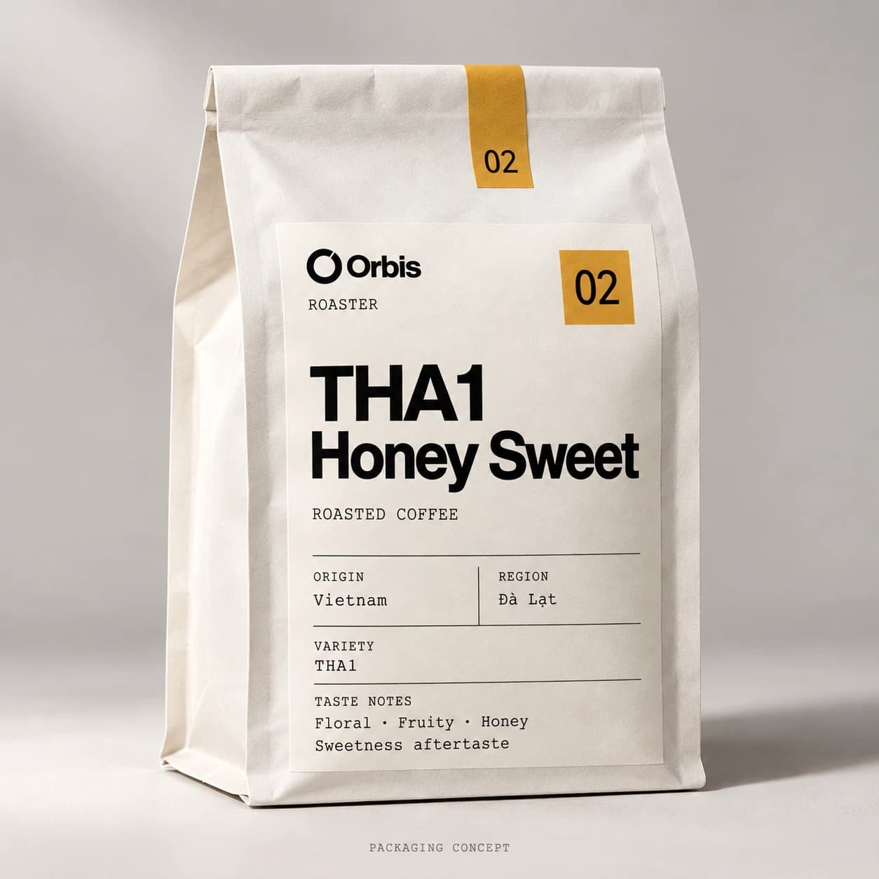 Hình minh họa bao bì THA1 Honey Sweet